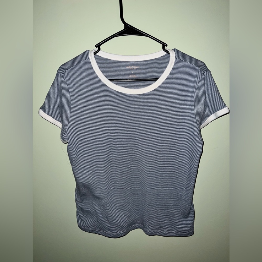 Arizona Jean Co. Blue Striped T-Shirt